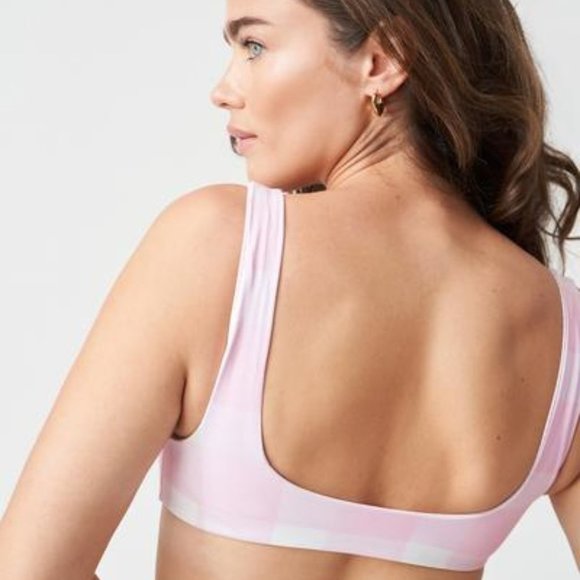 Solid & Striped The Elle  Reversible Bottom Painted Gingham & Mini Grid - Picture 3 of 4